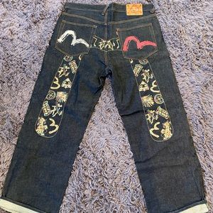 Evisu, dark blue men’s jeans. Size 38